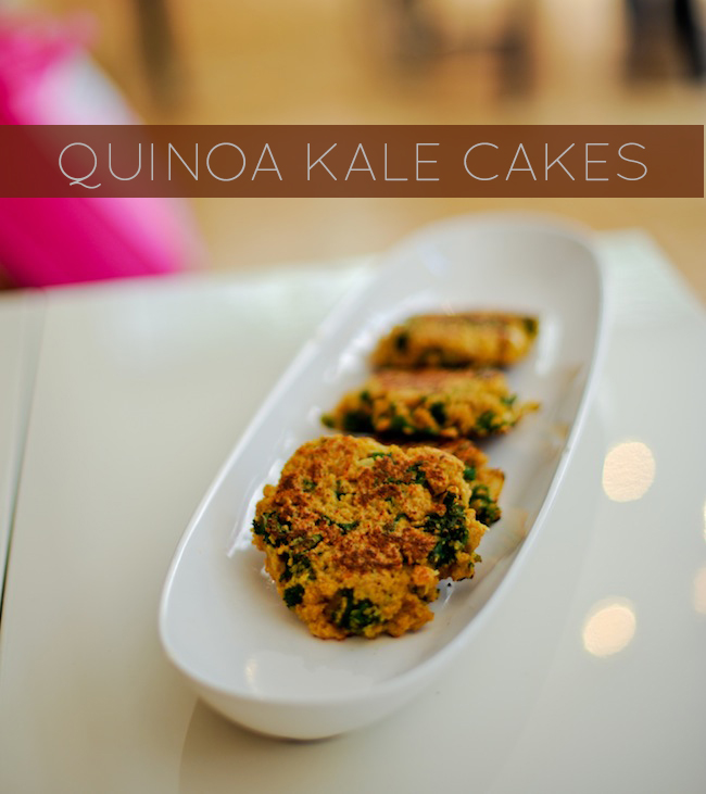 Quinoa Kale Cakes by http://www.funtocooking.com/?p=548